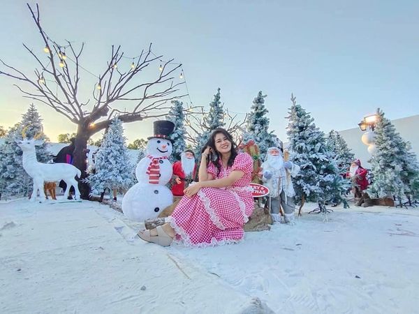 Hillside Country Home 4 people people standing christmas tree and outdoors