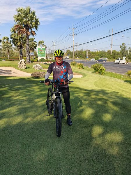 สนามกอล์ฟ กบินทร์บุรี สปอร์ตคลับ Kbsc 1 person standing bicycle and outdoors