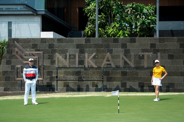 Nikanti Golf Club Nakhon Pathom 2 people people standing and outdoors Nikanti Golf Club Nakhon Pathom 2 people people standing and outdoors