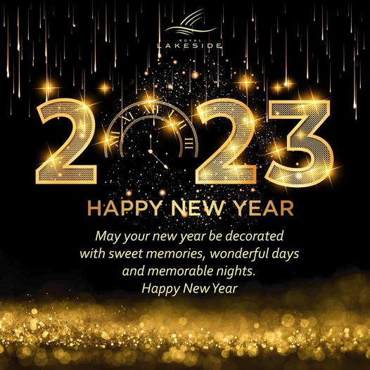 Royal Lakeside Golf Club AKESIPE md 25 HAPPY NEW YEAR May your new year be decorated with sweet memories wonderful days and memorable nights Happy New Year