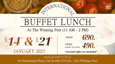 F&amp;B NEWS:: Buffet Lunch at the RBSC Winning Post