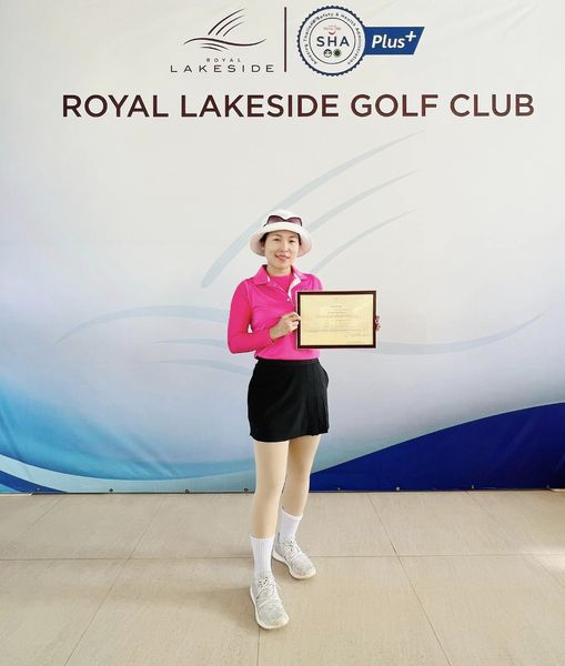 Royal Lakeside Golf Club 1 person standing and SHA Plus LAKESIDE ROYAL LAKESIDE GOLF CLUB