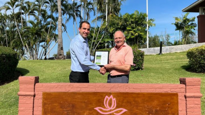 Congratulations to Mr. Bryan Neville Dodd, our member who recently made a hole-in-one on hole # 11  Our General Manager - Mr. Jack Hedges was delighted to present him with a certificate of recognition for his achievemen