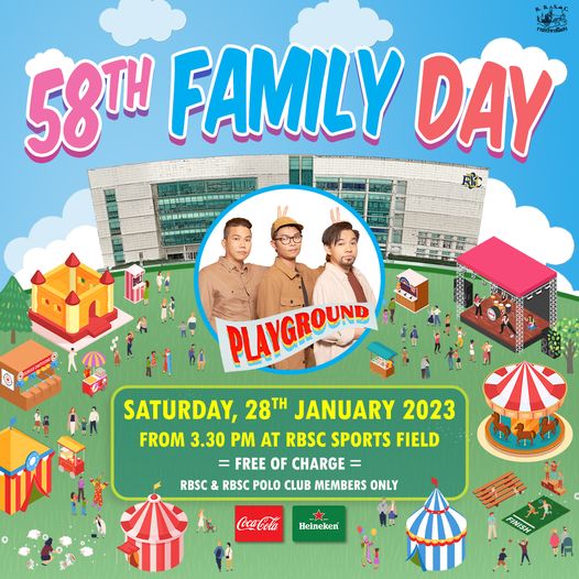 The Royal Bangkok Sports Club 3 people and text