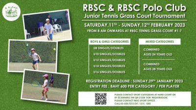:: SPORTS NEWS :: RBSC &amp; POLO CLUB JUNIOR TENNIS GRASS COURT TOURNAMENT
