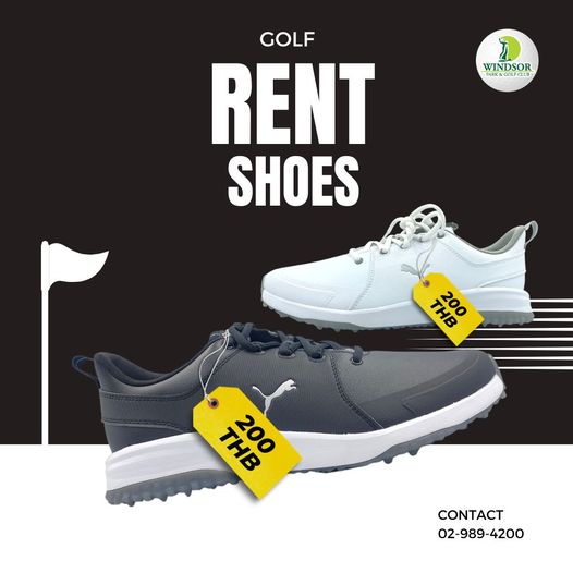 สนามกอล์ฟวินด์เซอร์ปาร์คฯ Windsor Park amp Golf Club footwear and TD WINDSOR ECU PARK 20 GOLF RENT SHOES THB 200 TO THB 200 CONTACT 02 989 4200