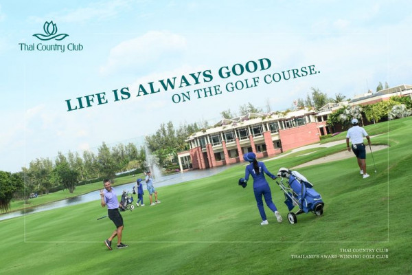 Thai Country Club 6 people people standing grass and Thai Country Club LIFE IS ALWAYS ON THE GOLF GOOD COURSE CU THAI COUNTRY AWARD WINNING GOLF CLUB