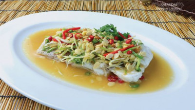 Steamed Grouper with Salted Soya Bea