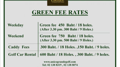 GREEN FEE RATES.