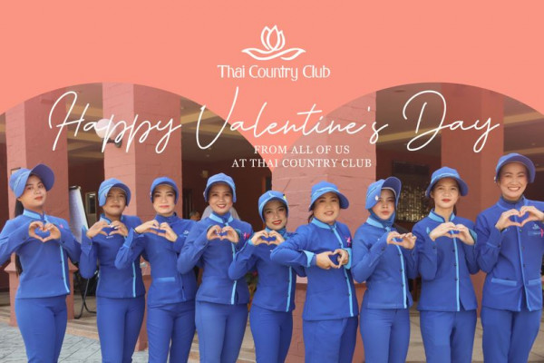 Thai Country Club 9 people people standing and Thai Country Club Happpry Valentine s FROM ALL OF US Day ATTHAI COUNTRY CLUB