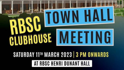 :: EVENT NEWS :: TOWN HALL MEETING - RBSC CLUBHOUSE