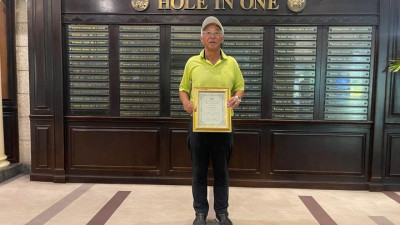 Congratulations to Mr. Koichi Fukushima (Our Member)who made a hole-in-one on Hole No.2  today 25•02•202