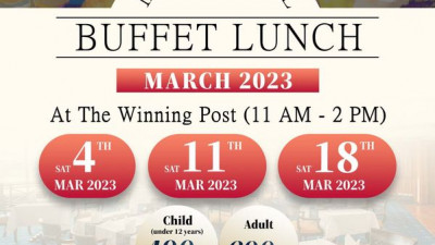 F&amp;B NEWS:: Buffet Lunch at the RBSC Winning Post in MARCH