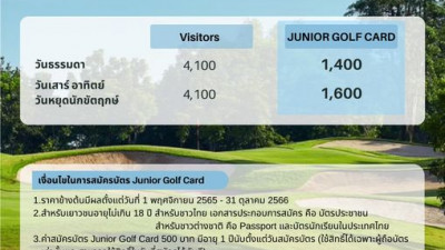  Junior Golf Card 