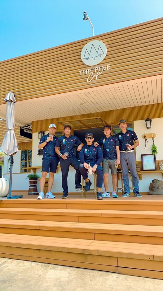 The Pine Golf Club 5 people and people standing