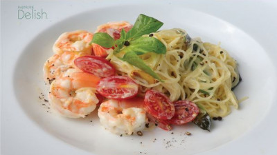 Angel Hair Pasta with Shrimp and Vodka Cream Sauc