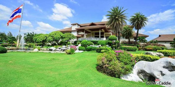 Bangpakong Riverside Country Club tree and grass