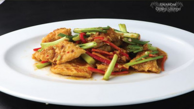 Stir Fried Snow Fish with Chinese Leek