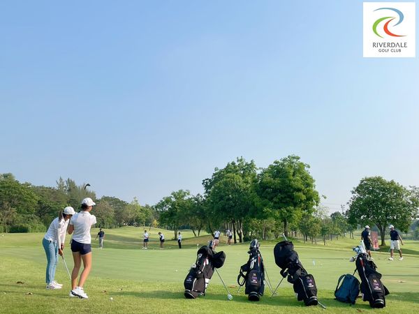 Riverdale Golf Club 8 people and RIVERDALE GOLF CLUB