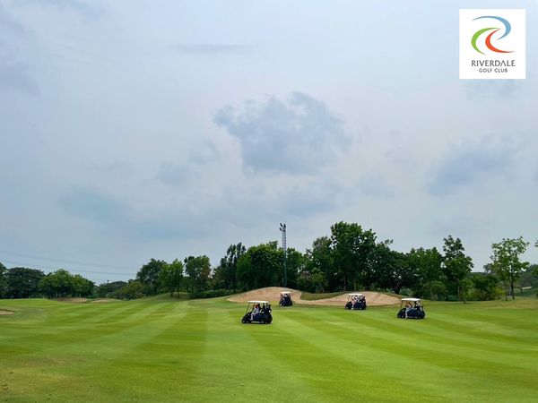 Riverdale Golf Club 1 person golfing golf cart golf course and RIVERDALE GOLF CLUB