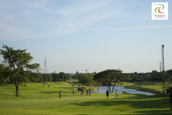 Riverdale Golf Club 7 people people golfing golf cart golf course and RIVERDALE