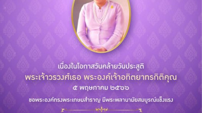 เนื่องในโอกาสวันคล้ายวันประสูติ