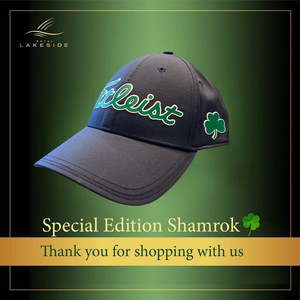 Royal Lakeside Golf Club hat and LAKESIDE floist Special Edition Shamrok Thank you for shopping with us