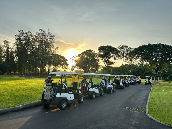 The Royal Golf amp Country Club 1 person golfing golf cart twilight and golf course