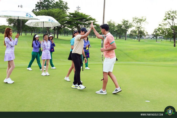 Panya Indra Golf Club 7 people people golfing golf course and text