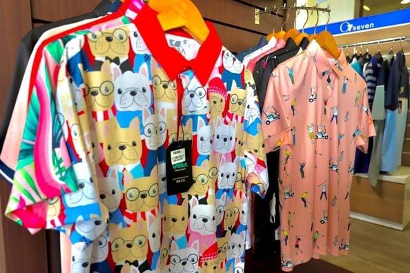 Bangpakong Riverside Country Club sleepwear and text