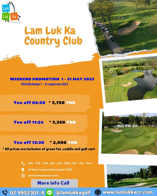 Lam Luk Ka Country Club golf golf course and text