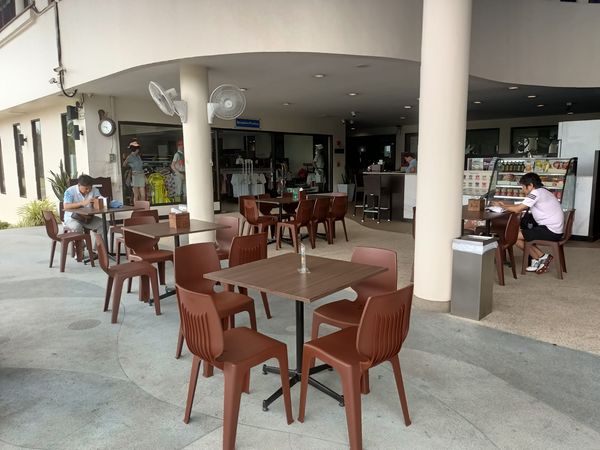 Bangpakong Riverside Country Club 4 people table and indoors