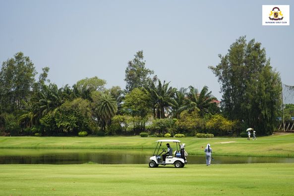 Bangkok Golf Club 4 people people golfing golf cart golf course and BANGKOK GOLF CLUB