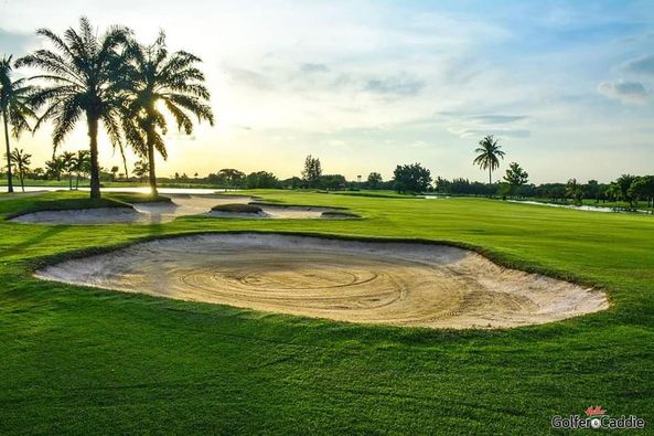 Bangpakong Riverside Country Club golf golf cart and golf course-2