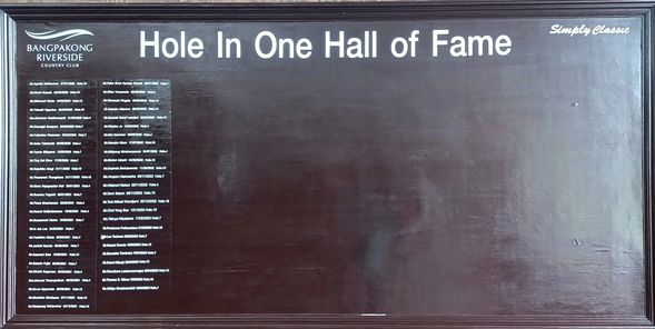Bangpakong Riverside Country Club golf and BANGPAKONG RIVERSIDE Hole In One Hall of Fame Simply Classie