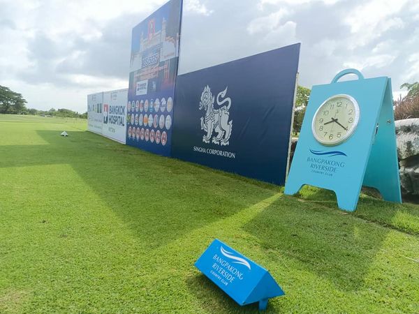 Bangpakong Riverside Country Club golf golf course and text