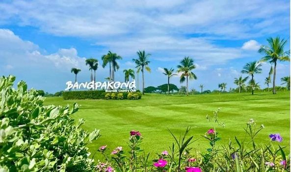 Bangpakong Riverside Country Club golf golf cart grass golf course and text