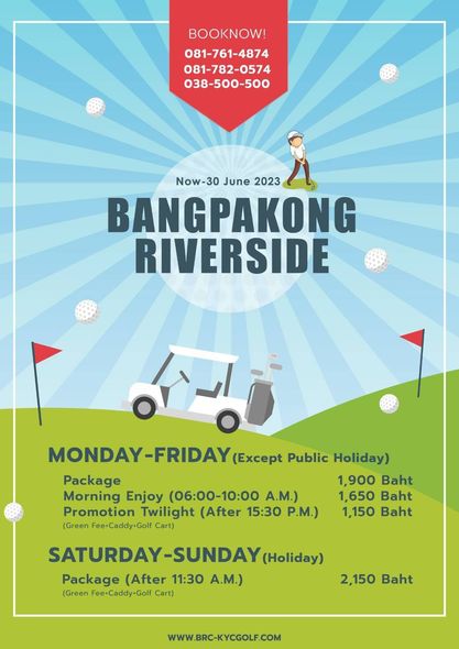 Bangpakong Riverside Country Club golf and text
