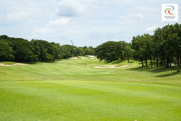 Riverdale Golf Club golf golf cart golf course and text