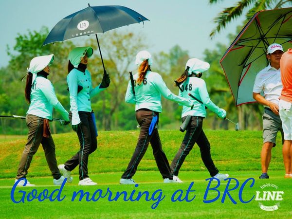 Bangpakong Riverside Country Club 5 people people golfing golf course and text