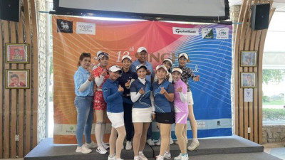 ทีมนักกีฬาแคดดี้ของสนามบางปะกงริเวอร์ไซด์ คันทรี่คลับ  เดินทางมาแข่งขัน Caddies Championships 2023 ณ สนามเซ๊นแอนดรูส์ 2000 ระยอง