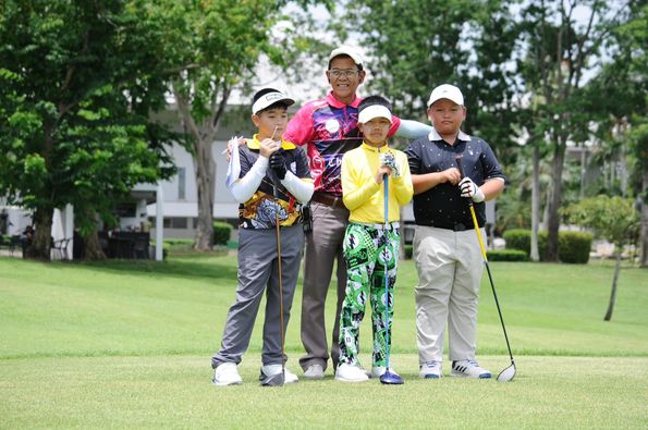 Lotus Valley Golf Resort 4 people people golfing and golf course