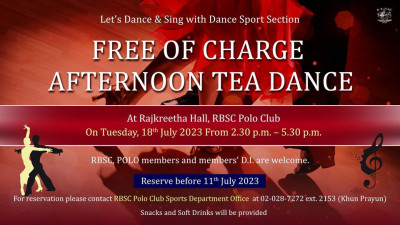 EVENT NEWS :: AFTERNOON TEA DANCE