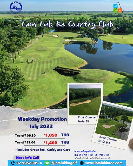 Lam Luk Ka Country Club 2 people people golfing golf course and text