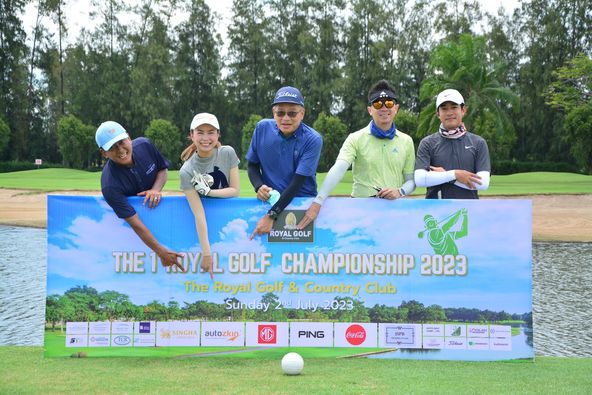 The Royal Golf amp Country Club 5 people people golfing golf course and text