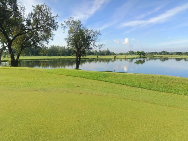 Bangpakong Riverside Country Club golf golf course and grass-3