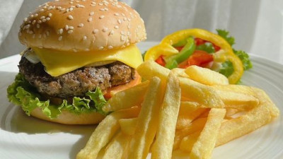 Get ready for a burst of flavors with our “CHEESE BURGER”