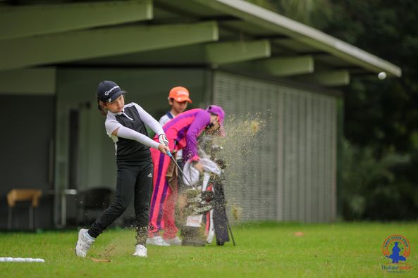 Lotus Valley Golf Resort 2 people people golfing golf course and text-2
