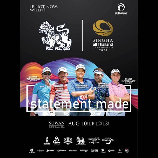 Suwan Golf amp Country Club May be a graphic of 5 people people golfing and text