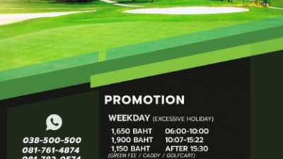 Good morning golfer Welcome  to Bangpakong Riverside Country Club &amp; Khao Yai Country Club  This is   Promotion of August 2023 for more information please